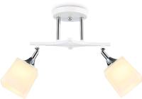 купить Светильник потолочный (люстра) 2*60Вт E27 белый/хром в Йошкар-Оле Светильник потолочный (люстра) 2*60Вт E27 белый/хром