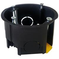 купить Коробка 68*45 круг гипсокартон IP20 чёрная PlexUp в Йошкар-Оле Коробка 68*45 круг гипсокартон IP20 чёрная PlexUp