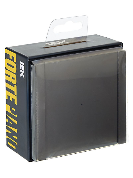 Фортепиано сталь выключатель 1кл с подсветкой скрытая 10А IP20 