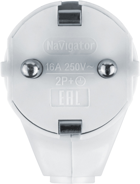 купить Вилка 16А угловая заземление белый пластик IP20 Navigator в Йошкар-Оле Вилка 16А угловая заземление белый пластик IP20 Navigator
