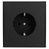 MIELE STRONG Розетка 1-ая с/з с/у, со шторками 16А антрацит KRANZ