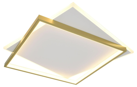 купить Светильник потолочный (люстра) свд 82Вт 3000К-6500К 6700лм белый/золото пульт в Йошкар-Оле Светильник потолочный (люстра) свд 82Вт 3000К-6500К 6700лм белый/золото пульт