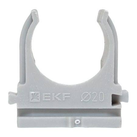 купить Держатель для трубы 20мм серый 100шт EKF  в Йошкар-Оле Держатель для трубы 20мм серый 100шт EKF