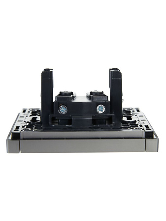 купить Фортепиано сталь розетка скрытая 1-мест IP20  в Йошкар-Оле Фортепиано сталь розетка скрытая 1-мест IP20