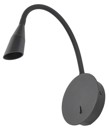 купить Светильник настенный (бра) свд 3Вт 3000K 210лм черный IEK гибкий в Йошкар-Оле Светильник настенный (бра) свд 3Вт 3000K 210лм черный IEK гибкий