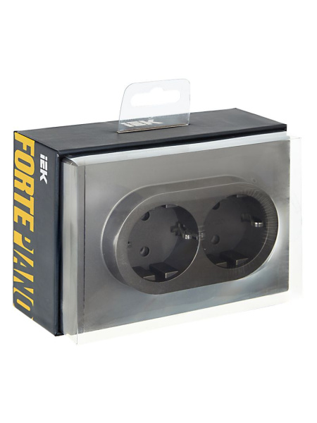 купить Фортепиано сталь розетка скрытая 2-мест заземление быстрозажим. клем. IP20  в Йошкар-Оле Фортепиано сталь розетка скрытая 2-мест заземление быстрозажим. клем. IP20