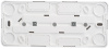 купить Этюд белый розетка открытая 3-мест заземление шторки IP20  в Йошкар-Оле Этюд белый розетка открытая 3-мест заземление шторки IP20