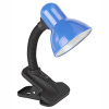 купить Светильник настольный 40Вт E27 синий прищепка  в Йошкар-Оле Светильник настольный 40Вт E27 синий прищепка