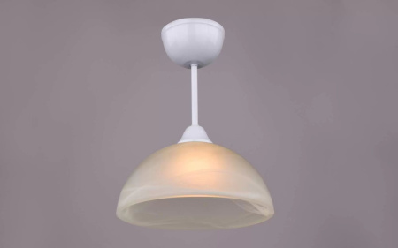 купить Светильник подвесной (люстра) 1*60Вт E27 белый  в Йошкар-Оле Светильник подвесной (люстра) 1*60Вт E27 белый