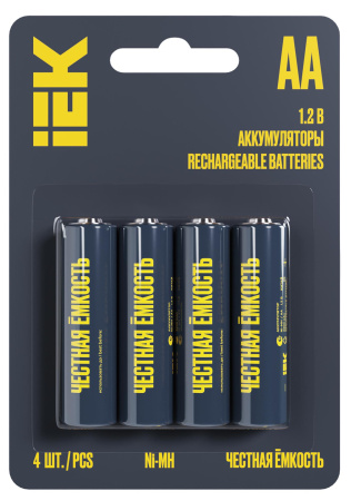 Аккумулятор AA(пальчик) 2700mAh 1,2В BL4 IEK 