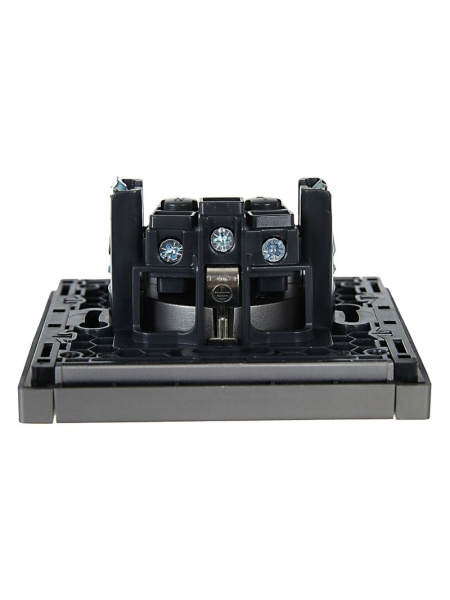 купить Фортепиано сталь розетка скрытая 1-мест заземление IP20  в Йошкар-Оле Фортепиано сталь розетка скрытая 1-мест заземление IP20