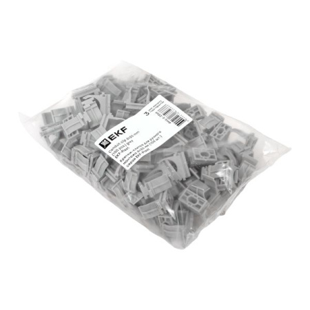 купить Держатель для трубы 20мм серый 100шт EKF  в Йошкар-Оле Держатель для трубы 20мм серый 100шт EKF