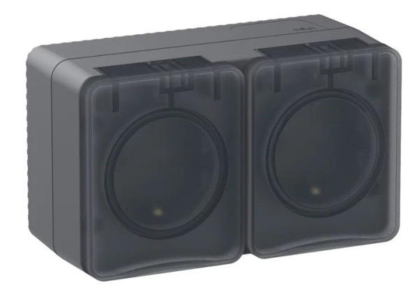 купить Атлас Профи коричневый розетка открытая 2-мест заземление шторки IP54 в Йошкар-Оле Атлас Профи коричневый розетка открытая 2-мест заземление шторки IP54