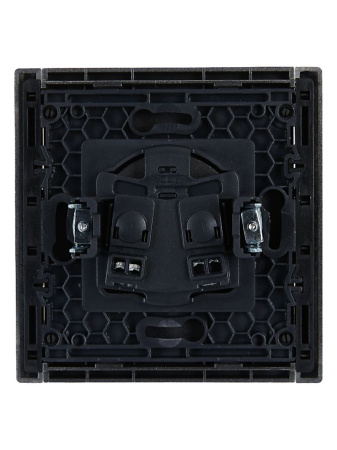 купить Фортепиано сталь розетка скрытая 1-мест IP20  в Йошкар-Оле Фортепиано сталь розетка скрытая 1-мест IP20