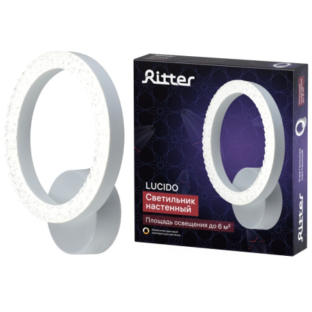 купить Светильник настенный (бра) свд 16Вт 3000К-6500К 1120лм белый Ritter в Йошкар-Оле Светильник настенный (бра) свд 16Вт 3000К-6500К 1120лм белый Ritter