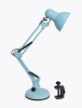 купить Светильник настольный 60Вт E27 голубая лазурь подставка/струбцина в Йошкар-Оле Светильник настольный 60Вт E27 голубая лазурь подставка/струбцина