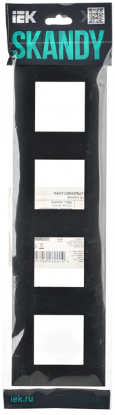 купить SKANDY Рамка 4-мест. SK-F04Bl черн. IEK в Йошкар-Оле SKANDY Рамка 4-мест. SK-F04Bl черн. IEK