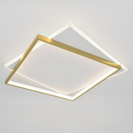 купить Светильник потолочный (люстра) свд 82Вт 3000К-6500К 6700лм белый/золото пульт в Йошкар-Оле Светильник потолочный (люстра) свд 82Вт 3000К-6500К 6700лм белый/золото пульт