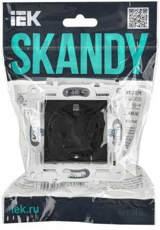 купить Сканди черный розетка скрытая 1-мест заземление шторки IP44 б/к в Йошкар-Оле Сканди черный розетка скрытая 1-мест заземление шторки IP44 б/к