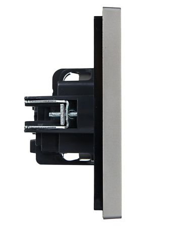 купить Фортепиано сталь розетка скрытая 1-мест заземление IP20  в Йошкар-Оле Фортепиано сталь розетка скрытая 1-мест заземление IP20