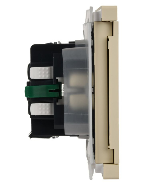 купить Фортепиано ваниль розетка скрытая 1-мест заземление с крышкой шторки IP44  в Йошкар-Оле Фортепиано ваниль розетка скрытая 1-мест заземление с крышкой шторки IP44