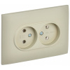 купить Сканди бежевый розетка скрытая 2-мест IP20  в Йошкар-Оле Сканди бежевый розетка скрытая 2-мест IP20