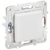 Сканди арктический белый выключатель проходной 1кл скрытая 10А IP20