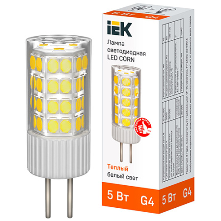 купить Лампа капсула свд 12В G4 5Вт 3000К 475лм IEK в Йошкар-Оле Лампа капсула свд 12В G4 5Вт 3000К 475лм IEK