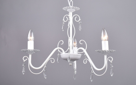 купить Светильник подвесной (люстра) 3*60Вт E14 белый  в Йошкар-Оле Светильник подвесной (люстра) 3*60Вт E14 белый