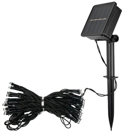 купить Гирлянда свд на солнечной батарее 6900мм IP44 нить 50 свд.разноцвет.2 режима в Йошкар-Оле Гирлянда свд на солнечной батарее 6900мм IP44 нить 50 свд.разноцвет.2 режима