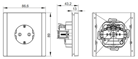 купить Фортепиано белый розетка скрытая 1-мест заземление быстрозажим. клем. IP20  в Йошкар-Оле Фортепиано белый розетка скрытая 1-мест заземление быстрозажим. клем. IP20