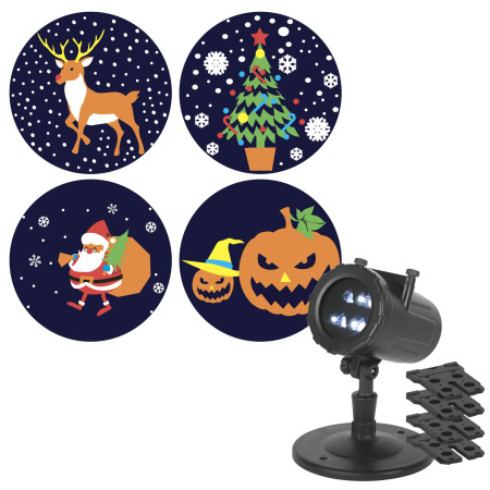 купить Проектор свд. 5Вт "Праздник" RGB 4 режима 220В IP44 в Йошкар-Оле Проектор свд. 5Вт "Праздник" RGB 4 режима 220В IP44