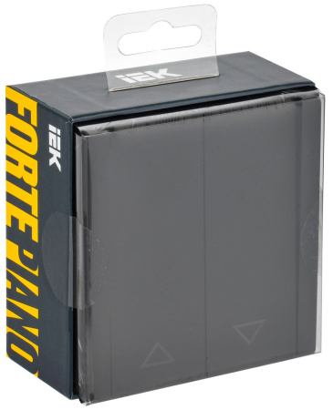 FORTE&PIANO Выключ. жалюзи 10А FP111 чер. IEK