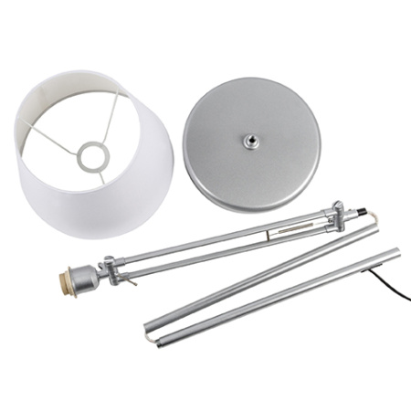 Торшер 1*60Вт E27 серебро UML-T500