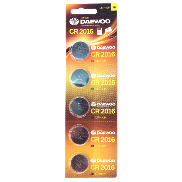 купить Батарейка дисковая CR2016 штучно Daewoo  в Йошкар-Оле Батарейка дисковая CR2016 штучно Daewoo