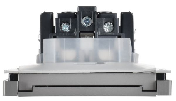 купить Фортепиано сталь розетка скрытая 1-мест заземление с крышкой шторки IP44  в Йошкар-Оле Фортепиано сталь розетка скрытая 1-мест заземление с крышкой шторки IP44