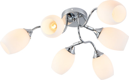 купить Светильник потолочный (люстра) 6*60Вт E27 хром  в Йошкар-Оле Светильник потолочный (люстра) 6*60Вт E27 хром