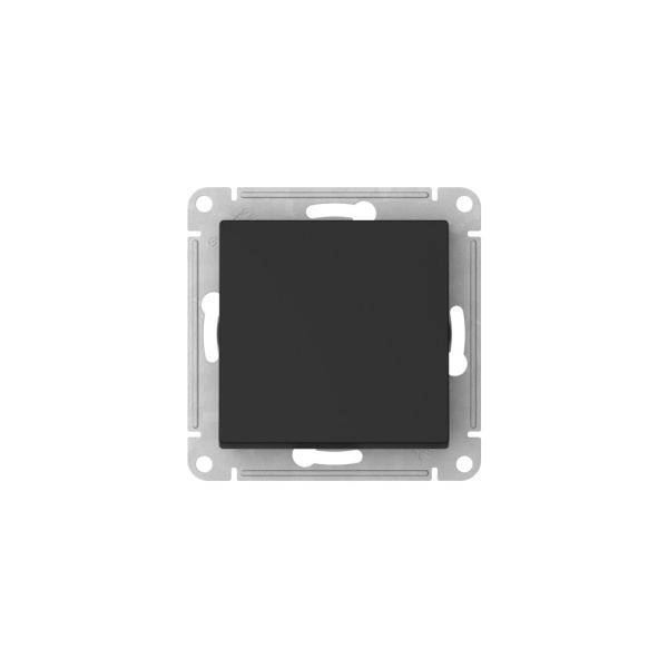 AtlasDesign карбон переключатель перекрестный 1кл скрытая 10А IP20 быстрозажим.клем.  