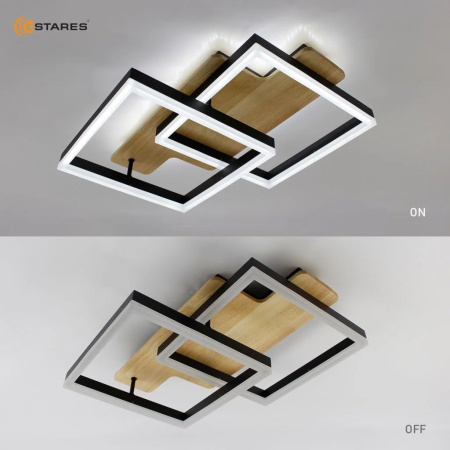 купить Светильник потолочный (люстра) свд 120Вт 3000-6500К 12000лм черный пульт диммер в Йошкар-Оле Светильник потолочный (люстра) свд 120Вт 3000-6500К 12000лм черный пульт диммер