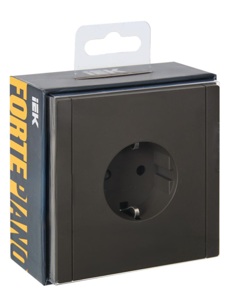 купить Фортепиано серый розетка скрытая 1-мест заземление шторки IP20  в Йошкар-Оле Фортепиано серый розетка скрытая 1-мест заземление шторки IP20