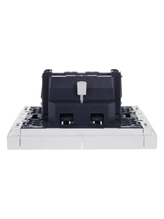 Фортепиано белый выключатель 2кл скрытая 10А IP20 