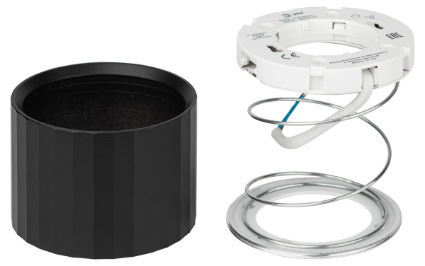 купить Светильник даунлайт 1*12Вт GX53 цилиндр черный накладной ЭРА  в Йошкар-Оле Светильник даунлайт 1*12Вт GX53 цилиндр черный накладной ЭРА