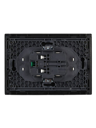 купить Фортепиано черный розетка скрытая 2-мест заземление шторки быстрозажим. клем. IP20 б/к в Йошкар-Оле Фортепиано черный розетка скрытая 2-мест заземление шторки быстрозажим. клем. IP20 б/к