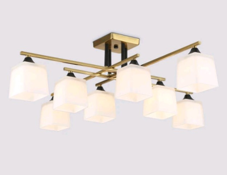 купить Светильник потолочный (люстра) 8*60Вт E27 медь в Йошкар-Оле Светильник потолочный (люстра) 8*60Вт E27 медь