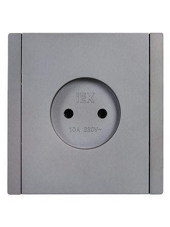 купить Фортепиано сталь розетка скрытая 1-мест IP20  в Йошкар-Оле Фортепиано сталь розетка скрытая 1-мест IP20