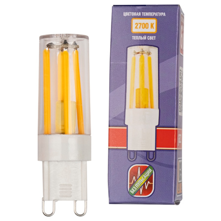 купить Лампа капсула свд 220В G9 6Вт 2700К 480лм Jazzway  в Йошкар-Оле Лампа капсула свд 220В G9 6Вт 2700К 480лм Jazzway