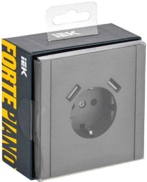 купить Фортепиано сталь розетка скрытая 1-мест заземление шторки USB IP20 3,1А в Йошкар-Оле Фортепиано сталь розетка скрытая 1-мест заземление шторки USB IP20 3,1А