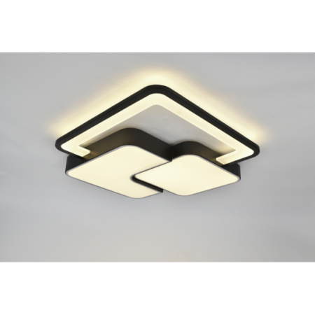 купить Светильник потолочный (люстра) свд 105Вт 3000К-6000К 5166лм белый/черный пульт диммер  в Йошкар-Оле Светильник потолочный (люстра) свд 105Вт 3000К-6000К 5166лм белый/черный пульт диммер