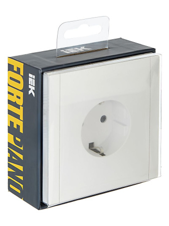 купить Фортепиано белый розетка скрытая 1-мест заземление шторки IP20  в Йошкар-Оле Фортепиано белый розетка скрытая 1-мест заземление шторки IP20