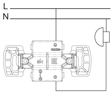 купить Бланка белый выключатель кнопочный 1кл открытая 10А IP20  в Йошкар-Оле Бланка белый выключатель кнопочный 1кл открытая 10А IP20
